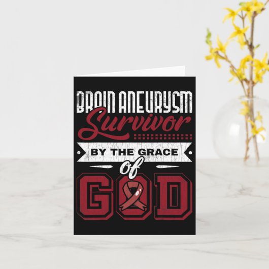 Brain Aneurysm Survivor van God Bewustheid Kaart (Gele Bloem)
