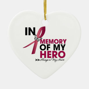 Brain Aneurysm Tribute in Memory of My Hero Keramisch Ornament