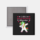 Brain Aneurysm Warrior Awareness Month Support Gra Magneet (Voorkant / Achterkant)
