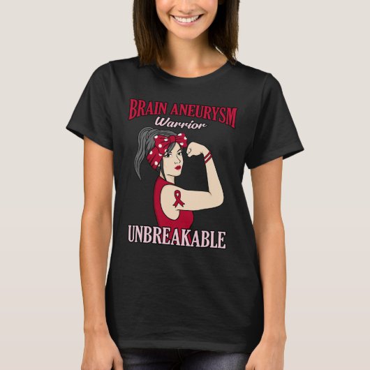 Brain Aneurysm Warrior Awareness Month Supporter G T-shirt (Voorkant)