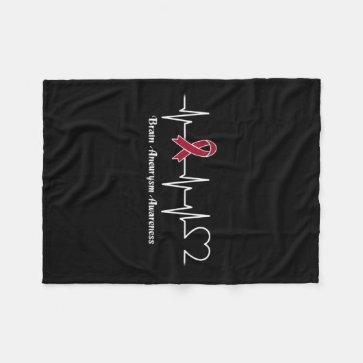 Brain Aneurysm Warrior Fleece Deken (Voorkant (Horizontaal))