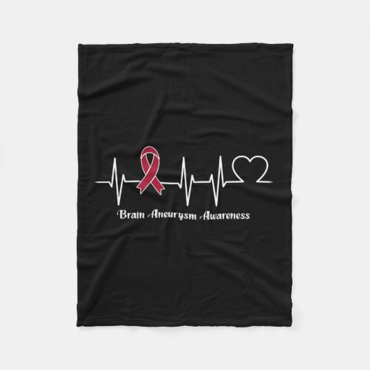 Brain Aneurysm Warrior Fleece Deken (Voorkant)