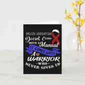 Brain Aneurysm Warrior Kaart (Gele Bloem)