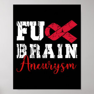 Brain Aneurysm Warrior Medical Conditie Aneurysm Poster