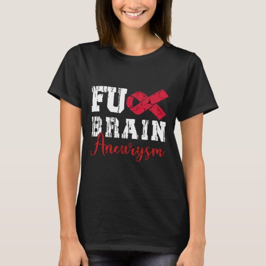 Brain Aneurysm Warrior Medical Conditie Aneurysm T-shirt (Voorkant)