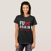 Brain Aneurysm Warrior Medical Conditie Aneurysm T-shirt (Voorkant volledig)