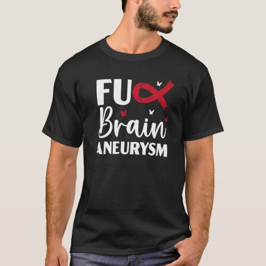 Brain Aneurysm Warrior Medical Conditie Aneurysm T-shirt (Voorkant)
