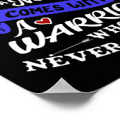Brain Aneurysm Warrior Poster (Hoek)