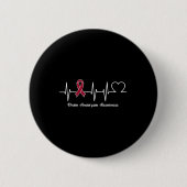 Brain Aneurysm Warrior Ronde Button 5,7 Cm (Voorkant)