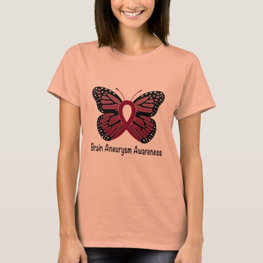 Brain Aneurysme Bewustheid T-shirt (Voorkant)