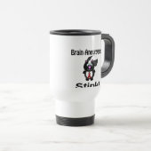Brain Aneurysms Stink Skunk Awareness Design Reisbeker (Voorkant rechts)