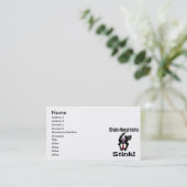 Brain Aneurysms Stink Skunk Awareness Design Visitekaartje (Staand voorkant)