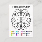 Brain Art Therapy Colour Card Visitekaartje (Voorkant)