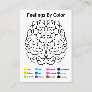 Brain Art Therapy Colour Card Visitekaartje
