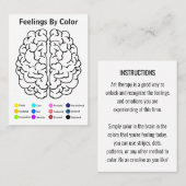Brain Art Therapy Colour Card Visitekaartje (Voorkant / Achterkant)