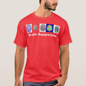 Brain Awareness T-shirt Red (Voorkant)