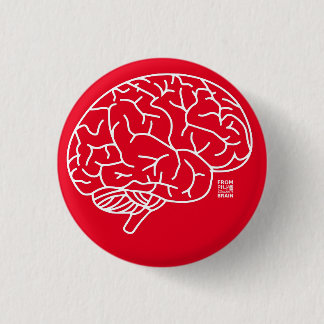 Brain Badge Ronde Button 3,2 Cm