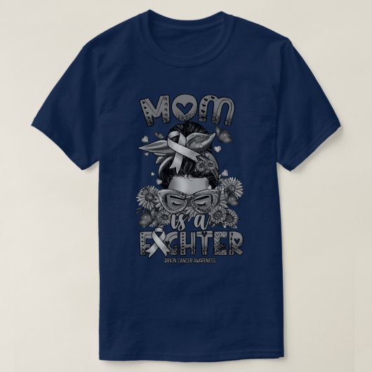 Brain Bewustzijn Moeder vechter rommelig broodje T-shirt (Design voorkant)