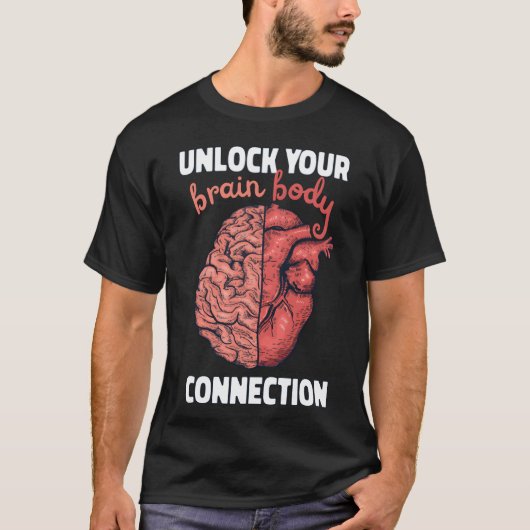 Brain Body Connection Neuroplasticity Quote retro T-shirt (Voorkant)