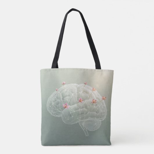 Brain Botanical Creativity Tote Bag (Achterkant)