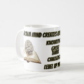 Brain Brandstof Alleen – Motiverende Mok (Voorkant links)