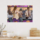 Brain Burgers Poster (Keuken)