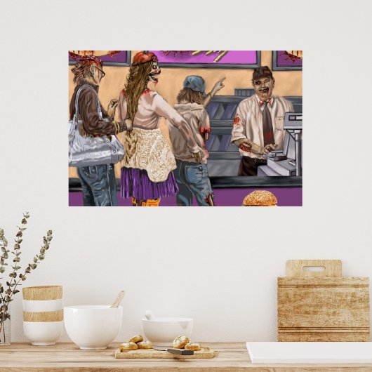 Brain Burgers Poster (Keuken)