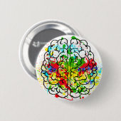 Brain Button Pin (Voorkant /achterkant)