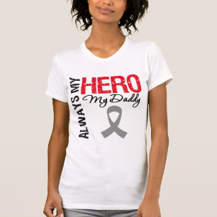Brain Cancer Altijd Mijn Hero Mijn papa T-shirt
