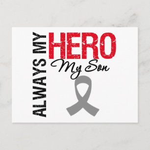 Brain Cancer Altijd mijn Hero Mijn zoon Briefkaart