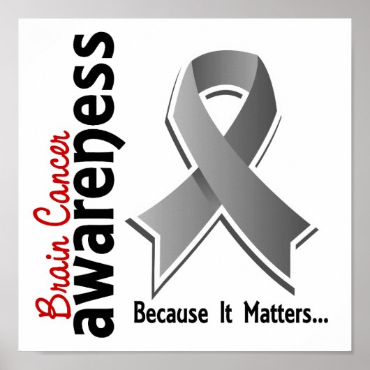 Brain Cancer Awareness 5 Poster (Voorkant)