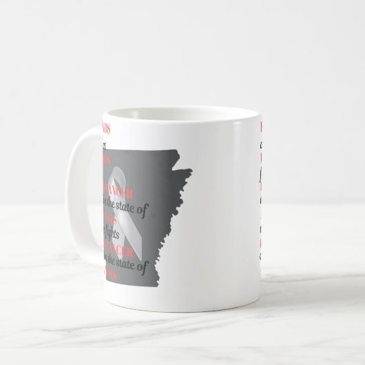 Brain Cancer Awareness in Arkansas  Koffiemok (Voorkant links)