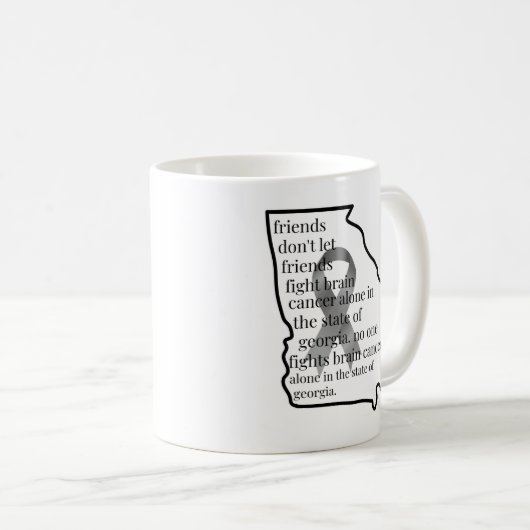 Brain Cancer Awareness in Georgia  Koffiemok (Voorkant rechts)