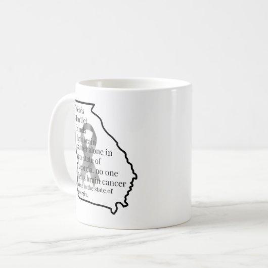 Brain Cancer Awareness in Georgia  Koffiemok (Voorkant links)