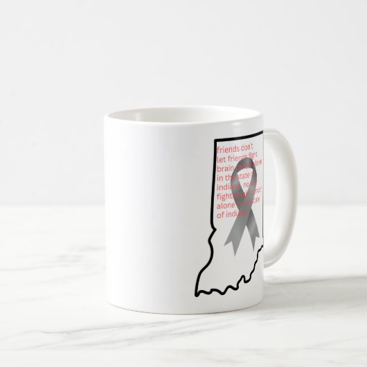 Brain Cancer Awareness in Indiana  Koffiemok (Voorkant rechts)