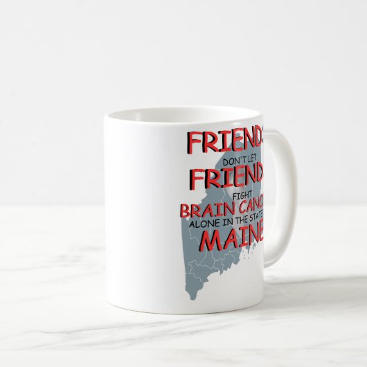 Brain Cancer Awareness in Maine Koffiemok (Voorkant rechts)