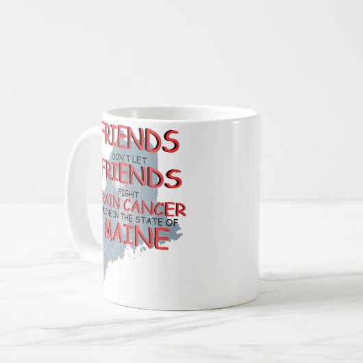 Brain Cancer Awareness in Maine Koffiemok (Voorkant links)