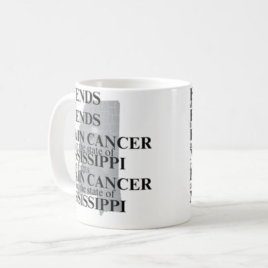 Brain Cancer Awareness in Mississippi  Koffiemok (Voorkant links)