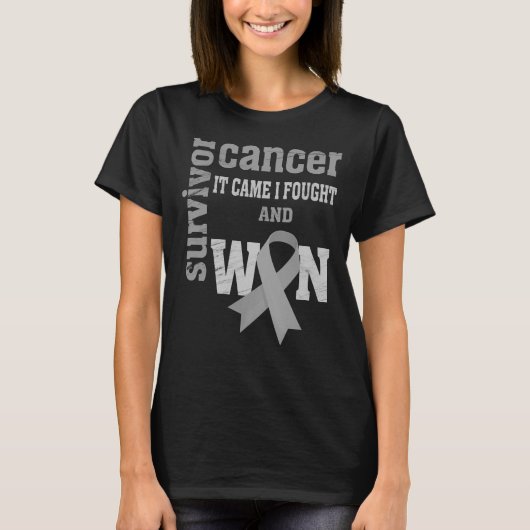 Brain Cancer Awareness, It's I Feed Won Gift T-shirt (Voorkant)