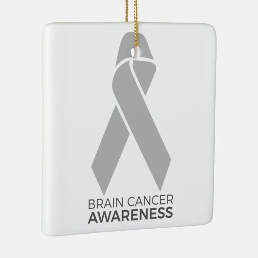 Brain Cancer Awareness Keramisch Ornament (Rechts)
