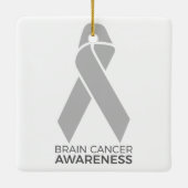 Brain Cancer Awareness Keramisch Ornament (Achterkant)