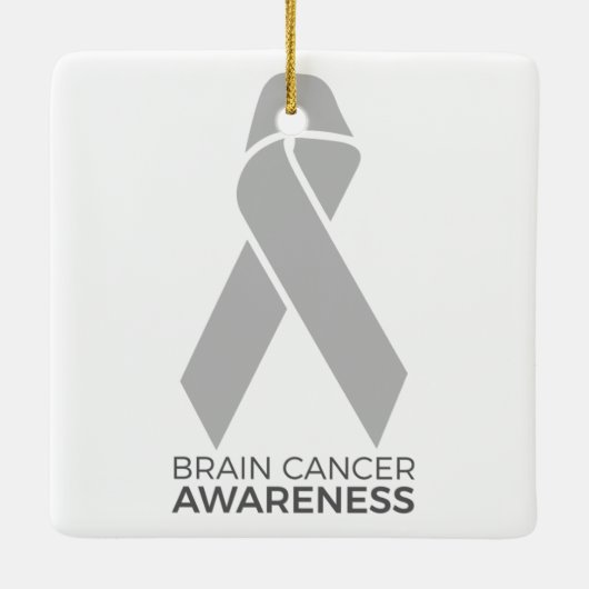 Brain Cancer Awareness Keramisch Ornament (Achterkant)