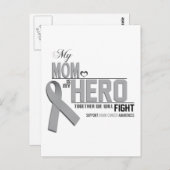 Brain Cancer Awareness: moeder Briefkaart (Voorkant / Achterkant)