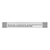Brain Cancer Awareness Pattern Grosgrain Lint (Voorkant)