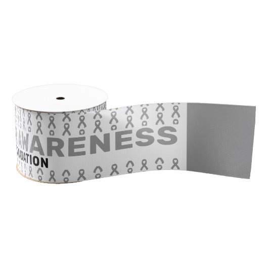 Brain Cancer Awareness Pattern Grosgrain Lint (Spoel)
