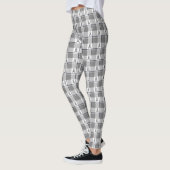 Brain Cancer Awareness Plaid Gray Ribbon Leggings (Links)