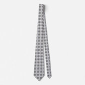 Brain Cancer Awareness Plaid Gray Ribbon Stropdas (Voorkant)