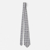 Brain Cancer Awareness Plaid Gray Ribbon Stropdas (Achterkant)