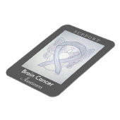 Brain Cancer Awareness Ribbon Angel Custom Magnets Magneet (Linkerzijde)