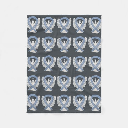 Brain Cancer Awareness Ribbon Fleece Chemo Blanket Deken (Voorkant)